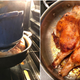 Illustration for article titled For the crispiest roast chicken, use a brick and itll be browning slowlyem/em